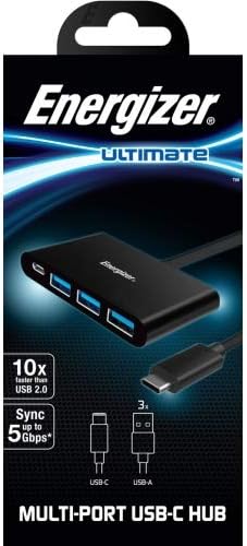 محول متعدد المنافذ من إينرجايزر HC304A من USB إلى Type C
